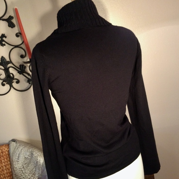 Silk Blend Cowl Neck Sweater - Picture 3 of 6